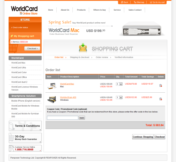 蒙科科技 WorldCard Store - 美國